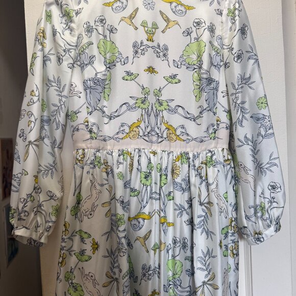 Tory Burch Printed Silk Twill Dress - Picture 3 of 12